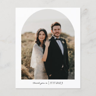 Papier Mariage photo simple et chic Arch Merci