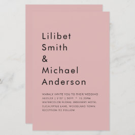 Papier Mariage rose Rose poussiéreux