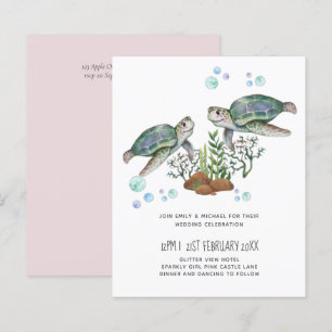 Papier Mariage sur la plage des tortues de mer