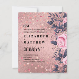 Papier Mariage tendance ROSEGOLD métallisé rose pailleté