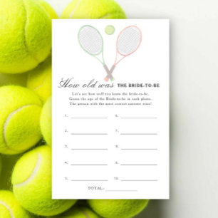 Papier Mariage Tennis Match Enterrement de vie de jeune f