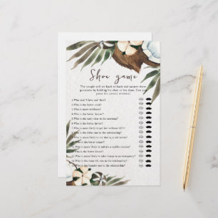 Papier Mariage tropical ou couple jeu de chaussures