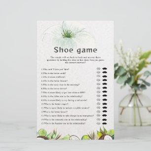 Papier Mariage tropical ou couple jeu de chaussures