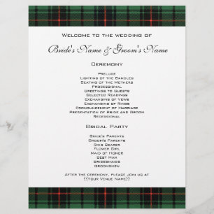 Papier Mariage vintage, Tartan Davidson Motif moderne