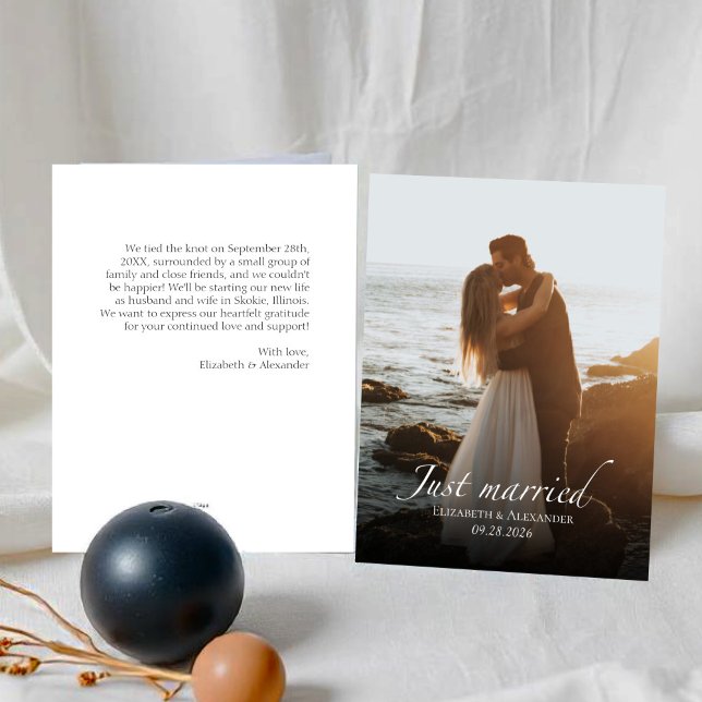 Papier marié | Faire-part photo Mariage (Créateur téléchargé)