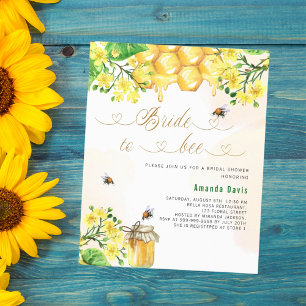 Papier Mariée à abeille jaune nid d'abeilles budget nupti