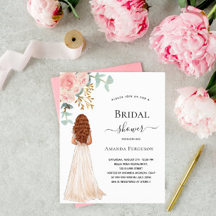 Papier Mariée rose de douche nuptiale invitation budget v