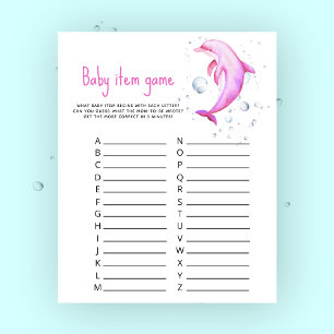 Papier Marine Baby Item Jeu. Jeu baby shower