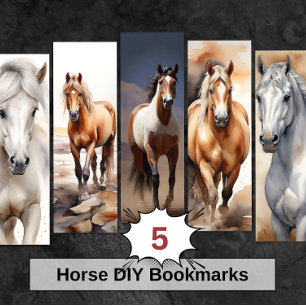 Papier Marque-pages DIY Beau Cheval