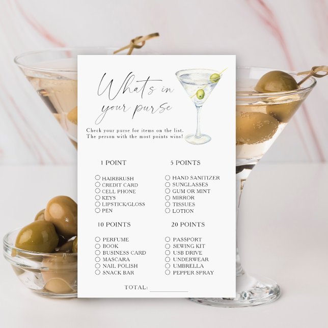 Papier Martini nuptiale Qu'est-ce qu'il y a dans votre sa (Créateur téléchargé)