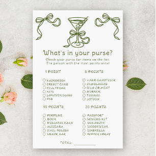 Papier Martini nuptiale Qu'est-ce qu'il y a dans votre sa