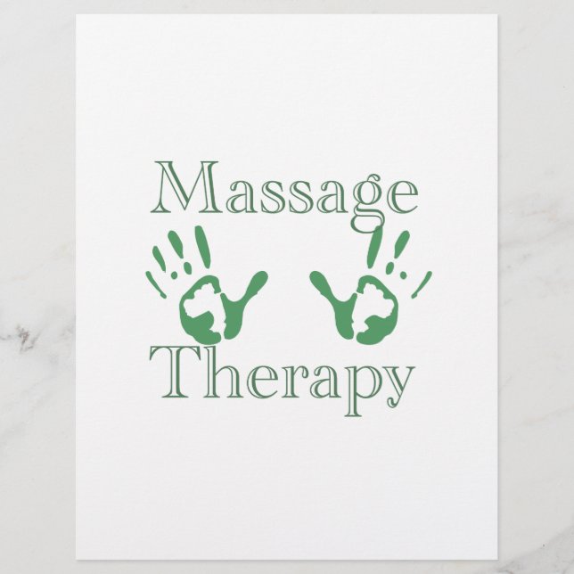 Papier Massage-thérapie empreintes à main (Devant)