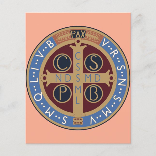 Papier Médaille de saint Benoît (Devant)