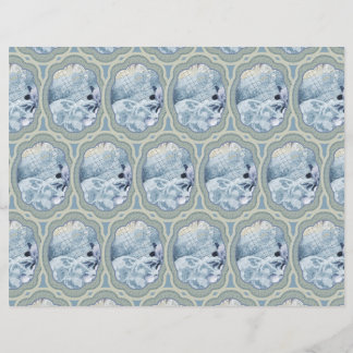 Papier Médaillons bleus de rêve