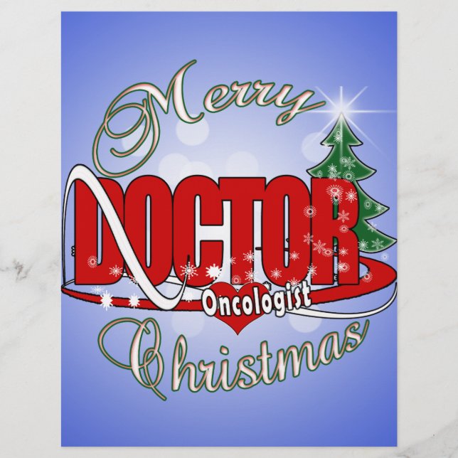 PAPIER MÉDECIN ONCOLOGISTE MERRY CHRISTMAS (Devant)