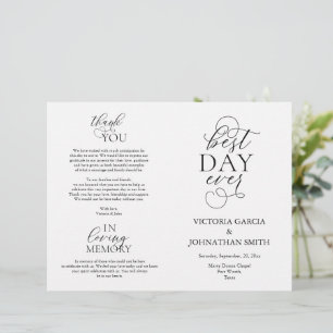 Papier Meilleur Jour Jamais, Cérémonie Mariage Abordable