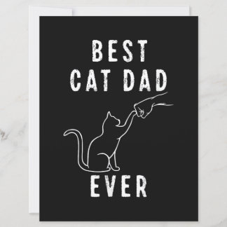 Papier Meilleur Papa Chat du Monde Papa Chat Paw Coup de 