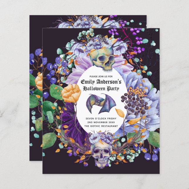 Papier Meilleur rapport qualité/prix HALLOWEEN Invitation (Devant / Derrière)