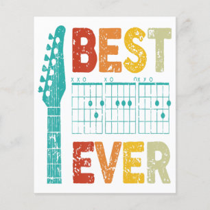 Papier Meilleure guitare papa toujours accords meilleur p