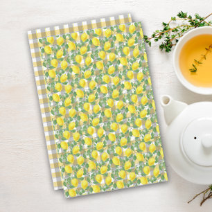 Papier Mélange citron jaune Buffalo tressé