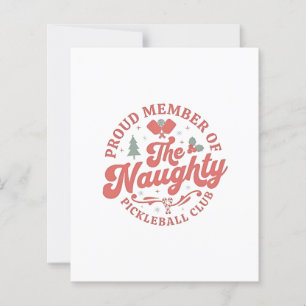 Papier Membre fier du Naughty Pickleball Club