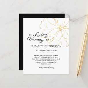 Papier Mémoire/Merci de la sympathie budgétaire.