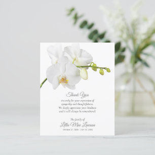 Papier Merci funéraire Budget Orchid