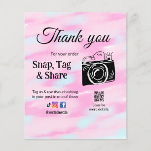 Papier Merci snap tag partager caméra multimédia ajouter