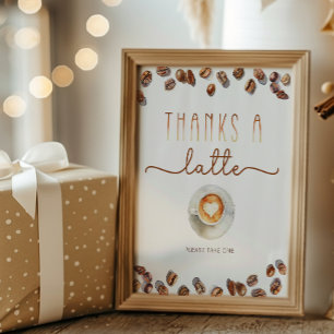 Papier Merci Un Latte Favte Signer Baby shower À Thème Ca