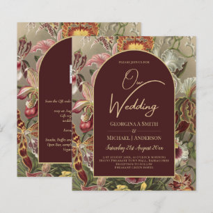 Papier Mercredi Vintage Botanique Bourgogne Floral