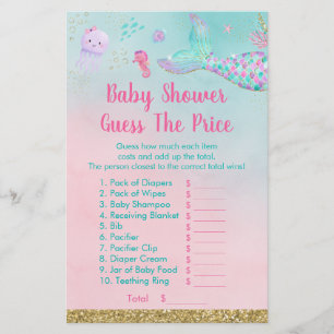 Papier Mermaid Under The Sea Devine Le Jeu De Douche De P