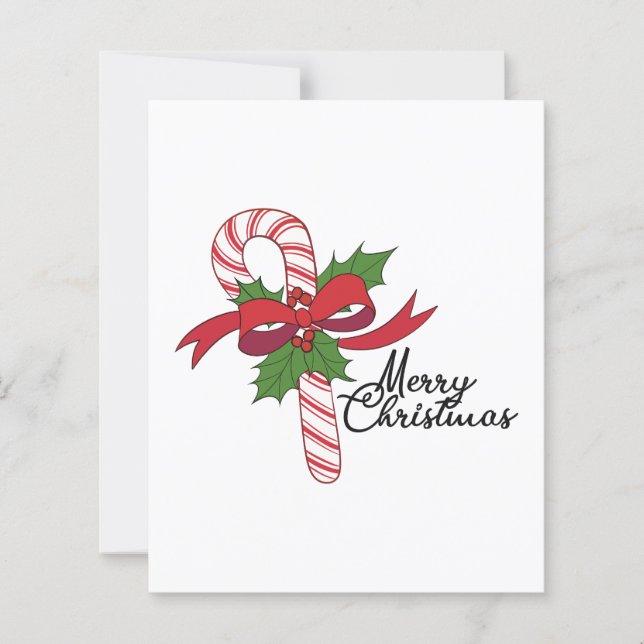 Papier Merry Christmas Candy Cane (Devant)