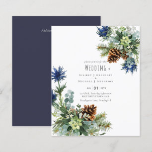 Papier Merveilleux Paysage de Mariage d'Hiver au Chardon 