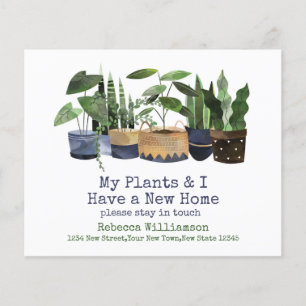 Papier Mes Plantes et moi avons une nouvelle adresse Ch
