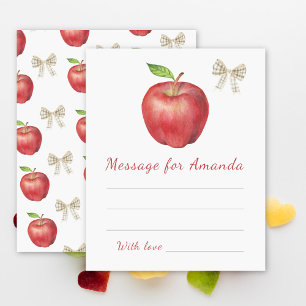 Papier message capsule anniversaire enfants pomme