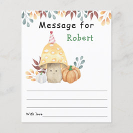 Papier Message de capsule temporelle d'anniversaire de ch