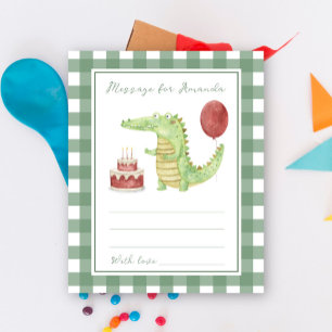 Papier Message de capsule temporelle d'anniversaire de cr