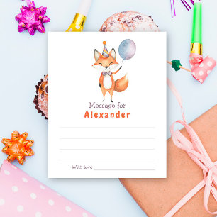 Papier Message de capsule temporelle d'anniversaire de re