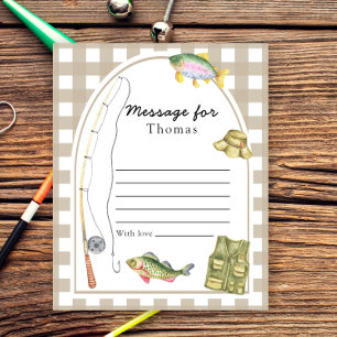 Papier Message de capsule temporelle du petit pêcheur