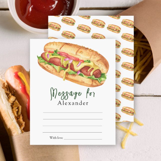 Papier Message de la capsule de temps Hot Dog BBQ (Créateur téléchargé)