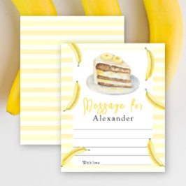 Papier Message de la capsule du gâteau de banane