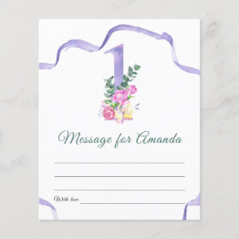 Papier Message de la capsule temporelle du numéro de Fleu