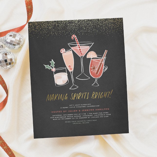 Papier Mettre les esprits en joie | Cocktails de vacances (Créateur téléchargé)