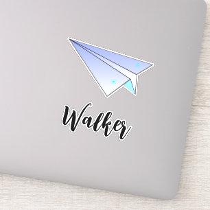 Papier mignon Avion & Nom Étiquette Valise de voya