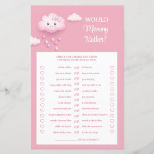 Papier Mignonne bande dessinée duvet nuage blanc ferait m