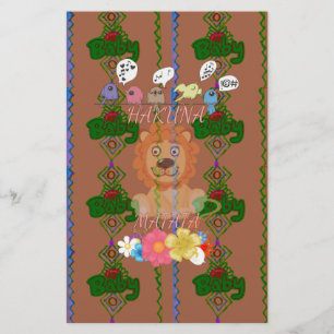 Papier Mignonne Bébé Lion King : Hakuna Matata Design