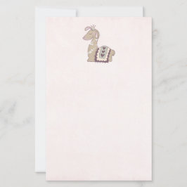 Papier Mignonne Llama Princesse portant une couronne