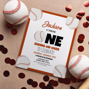 Papier Mignonne moderne Baseball Budget 1er anniversaire