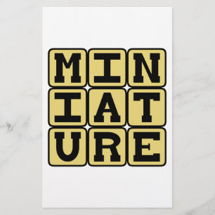 Papier Miniature, Objet de collection minuscule
