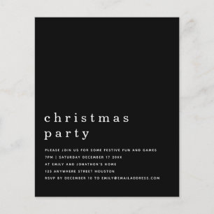 PAPIER   Minimal White Black Christmas Party Einla